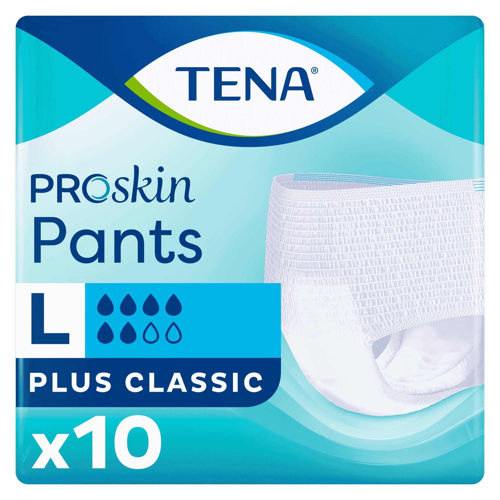 Image of TENA Pants Plus Incontinence Pants on a plain background.