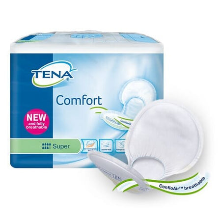Image of TENA ProSkin Comfort Incontinence Pads on a plain background.