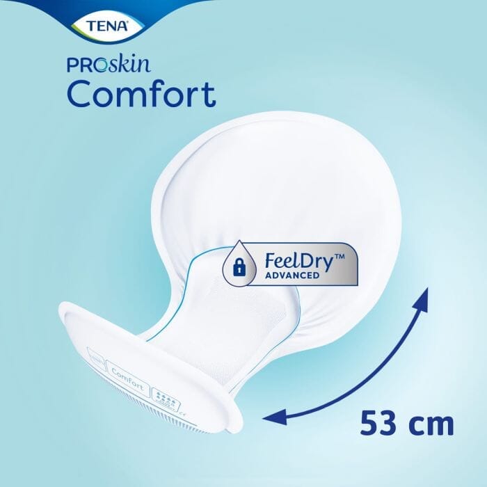 Alternative view of TENA ProSkin Comfort Incontinence Pads, showing different angle or usage.