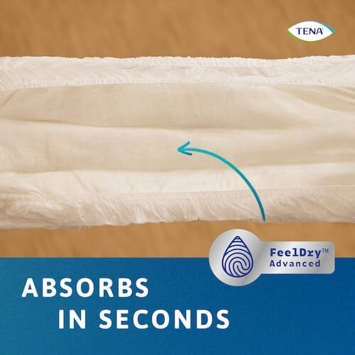 Lifestyle image of TENA Proskin Pants Normal being used in a real-life setting.