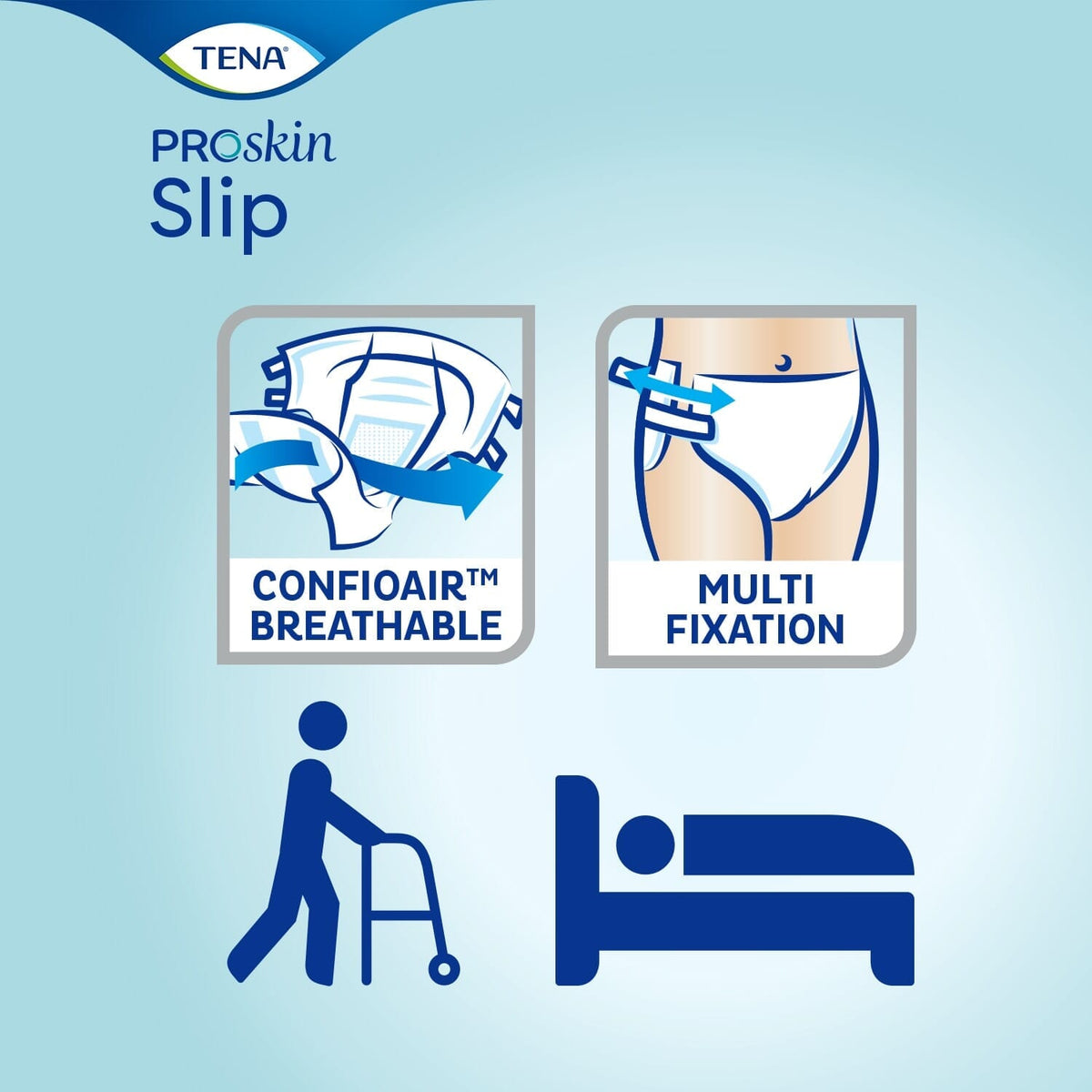 Alternative view of TENA Slip Plus Incontinence Pads, showing different angle or usage.