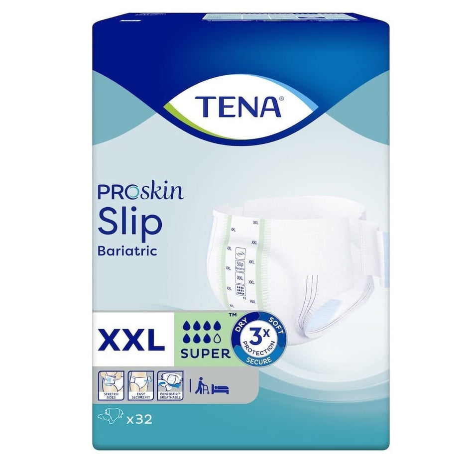 Image of TENA Slip Stretch XXL Incontinence Pants on a plain background.