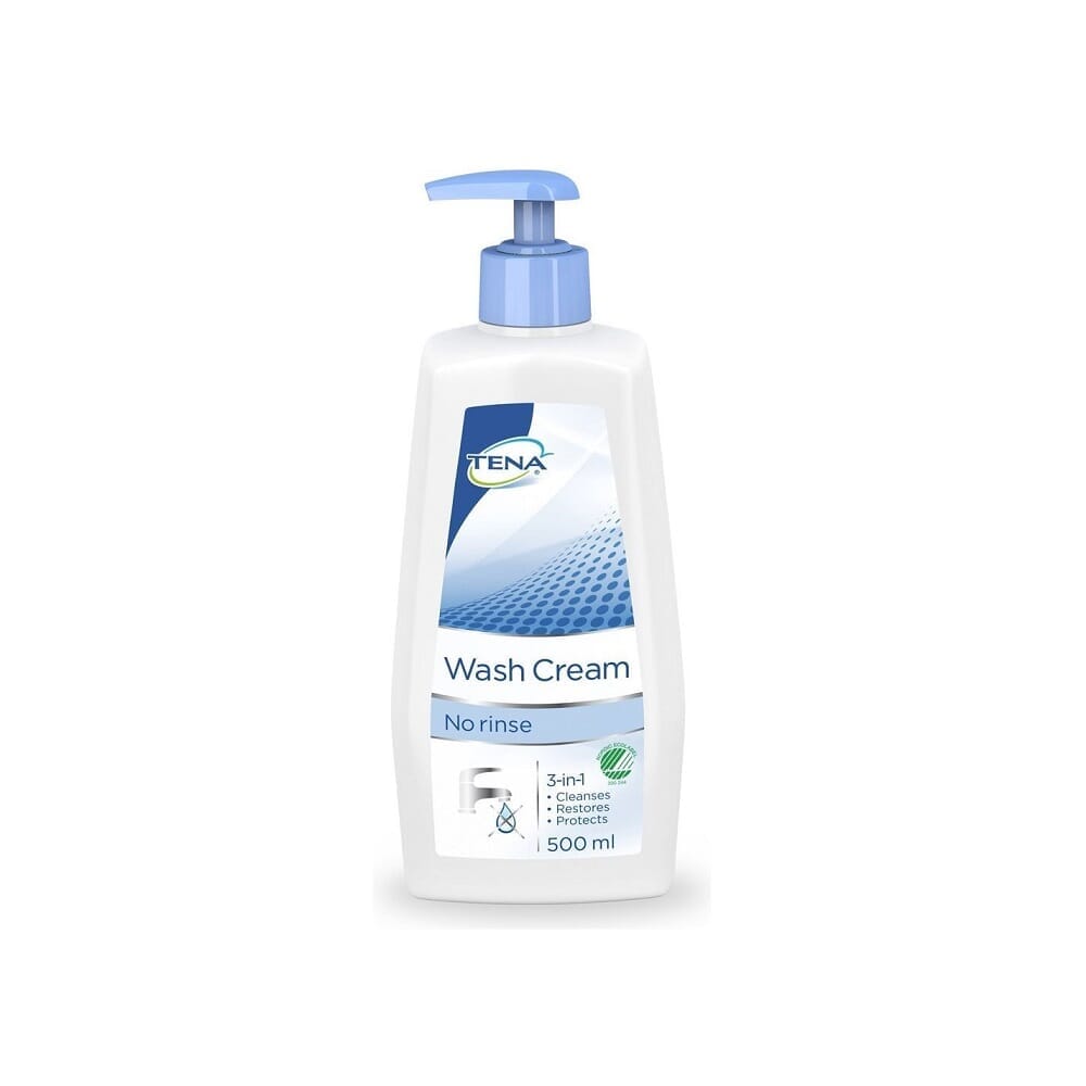 Image of TENA Wash Cream on a plain background.