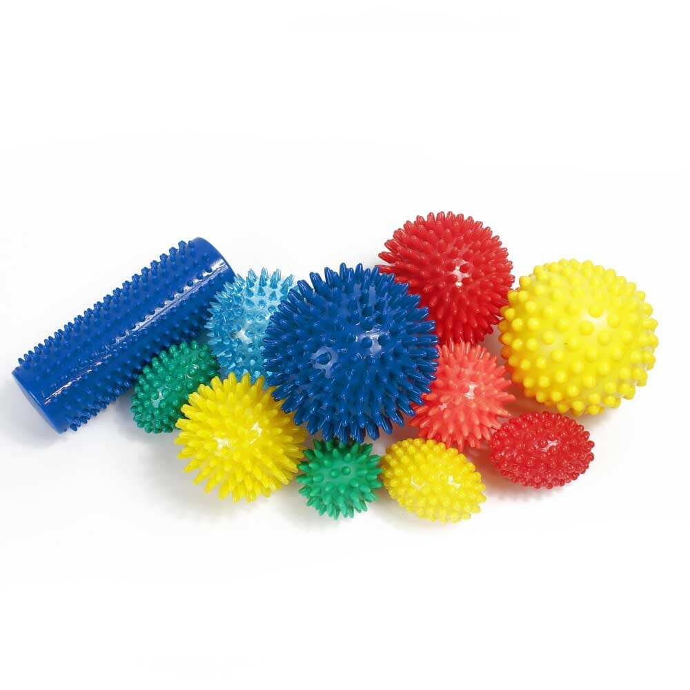 Close-up of a pocket or organiser section inside Tactile Sensory Bag bag.