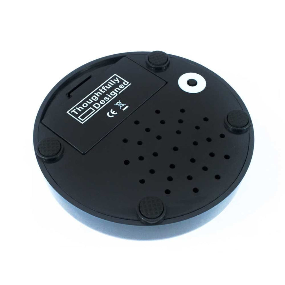 Alternative view of Talking Button Clock, showing different angle or usage.