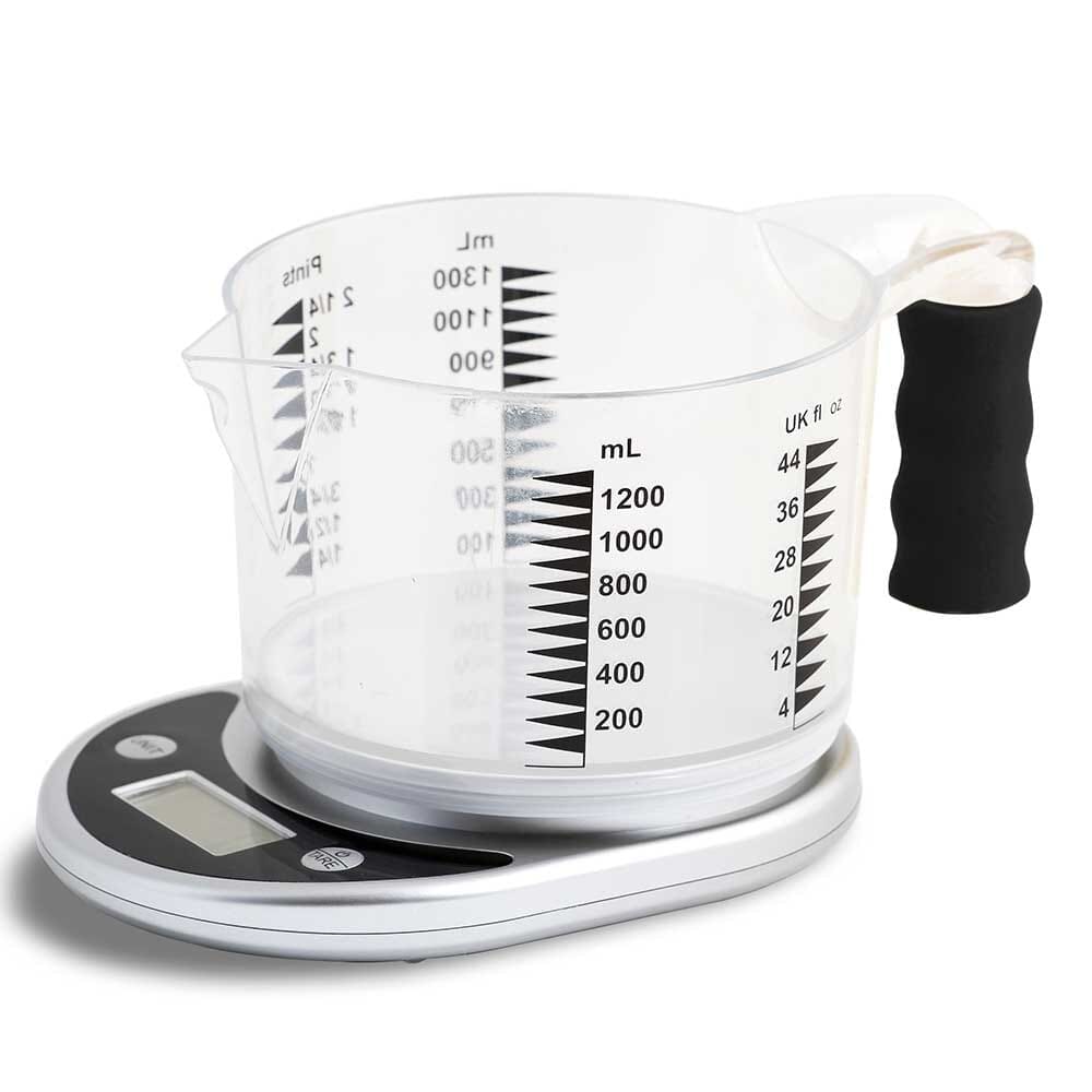 Image of Talking Scales with Jug on a plain background.