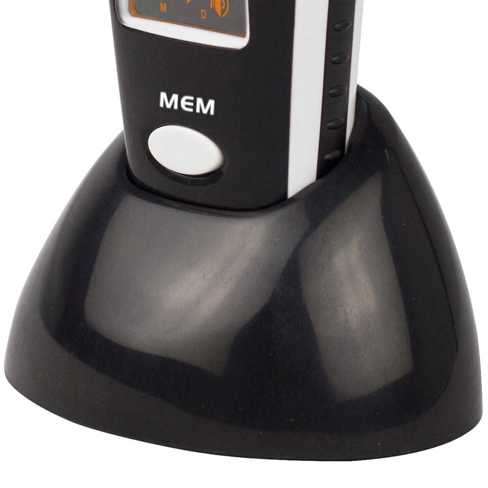 Diagram or packaging of Talking Thermometer highlighting dimensions or features.