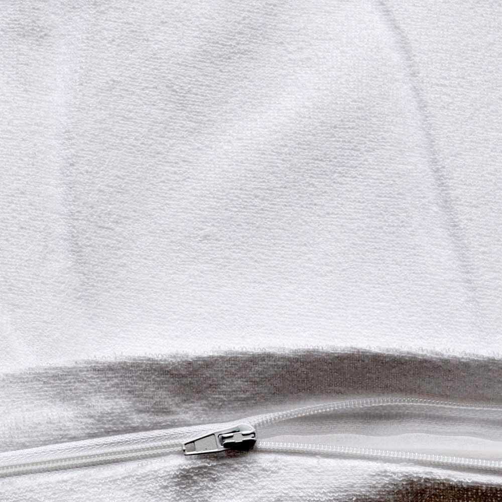 Close-up of the cover or texture of Terry Towelling Waterproof Pillowcase cushion, highlighting its softness and durability.