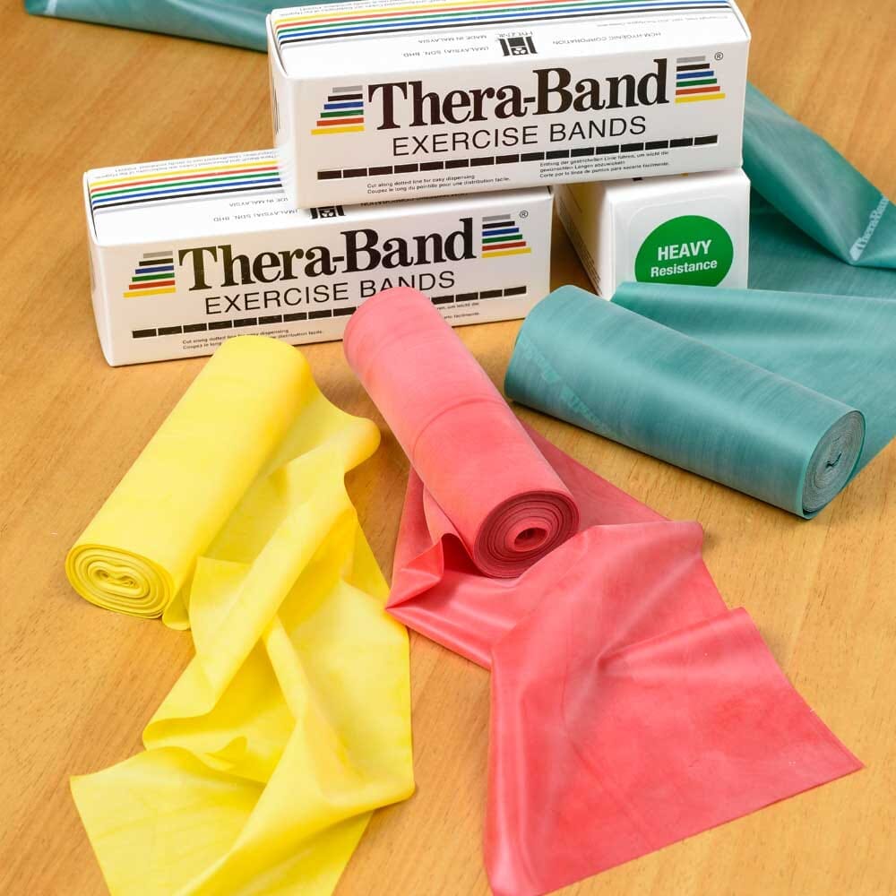 Close-up of a feature of Thera-Band Exercise Band.