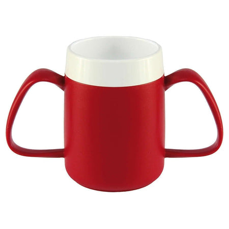 Image of Thermo Safe Two Handled Insulated Mug on a plain background.