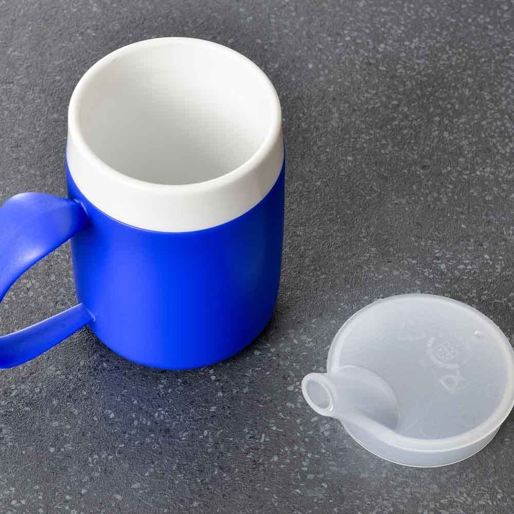 Close-up of a feature of Thermoplus Insulated Mug.