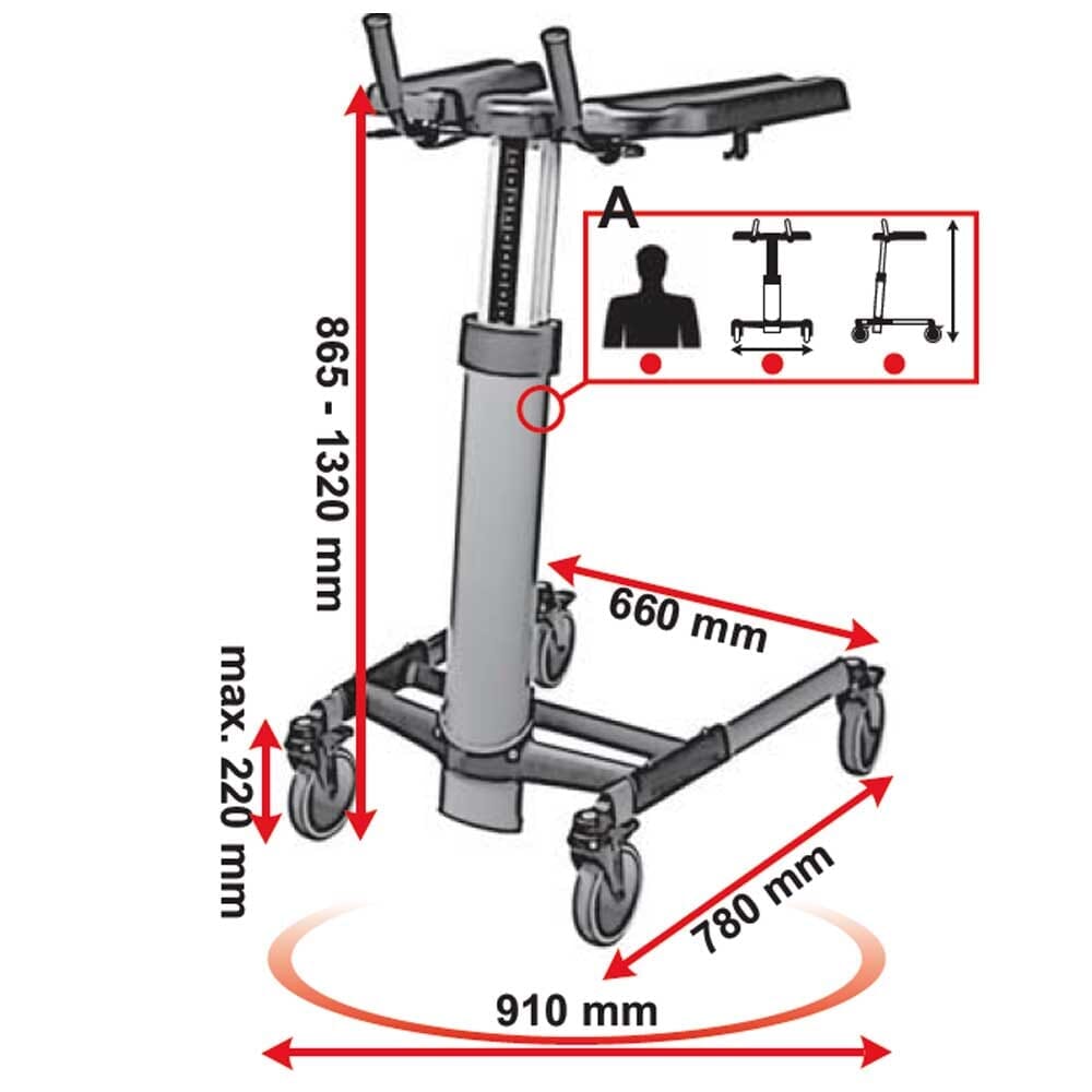 Topro Taurus Walker in use: an older adult using the frame at home to move confidently and independently.