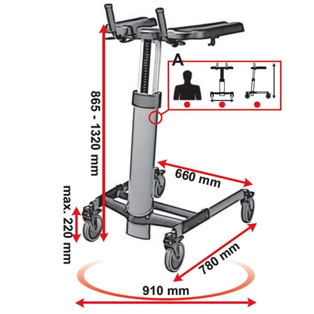 Topro Taurus Walker in use: an older adult using the frame at home to move confidently and independently.