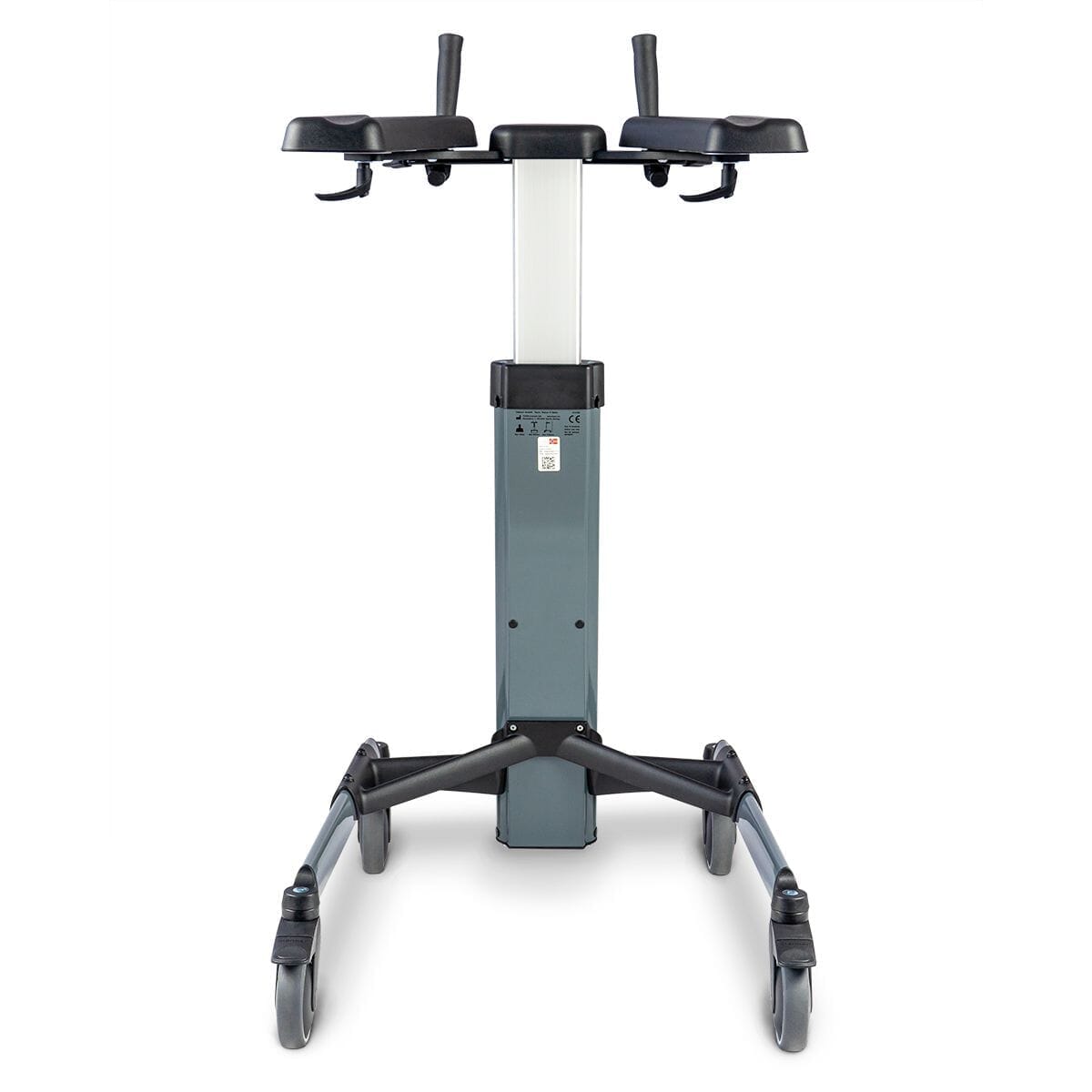 Feature diagram of Topro Taurus Walker, highlighting cushioned handles, lower support handles, adjustable height and swivel castors.