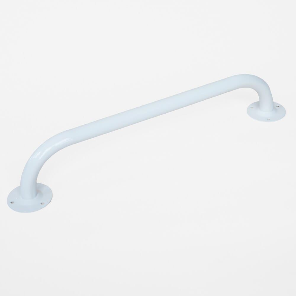 Close-up of the textured or fluted grip section on Tubular Steel Grab Rail grab rail, highlighting the anti-slip surface.