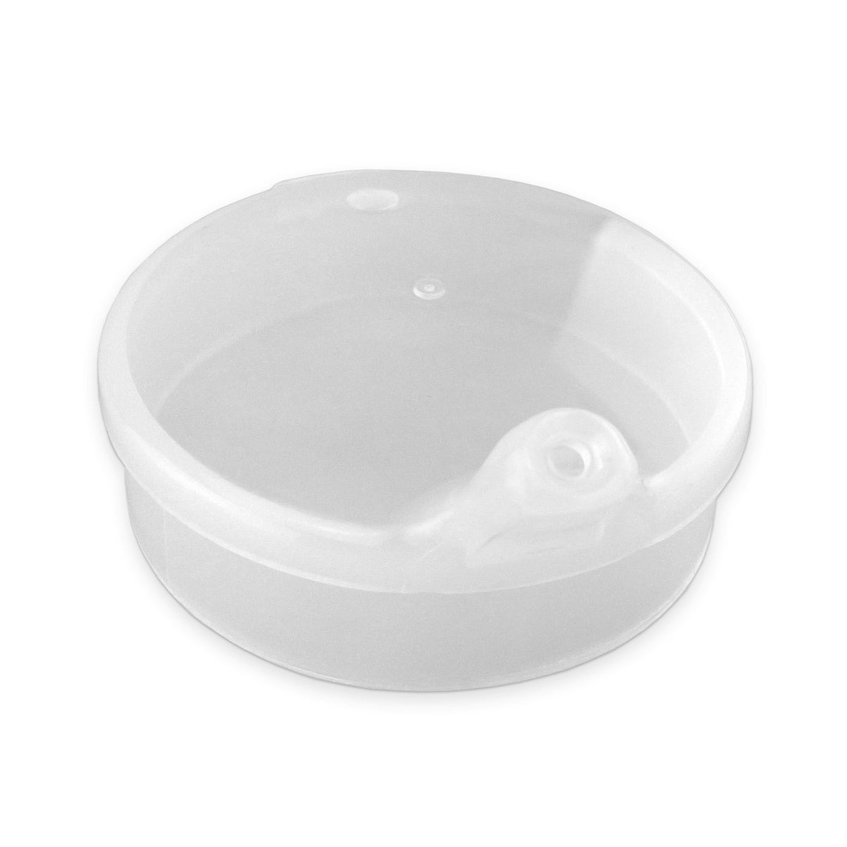 Close-up of a feature of Two Handled Mug with Two Lids.