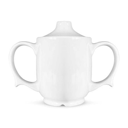 Lifestyle image of Wade Dignity Two Handled Drinking Cup being used in a real-life setting.