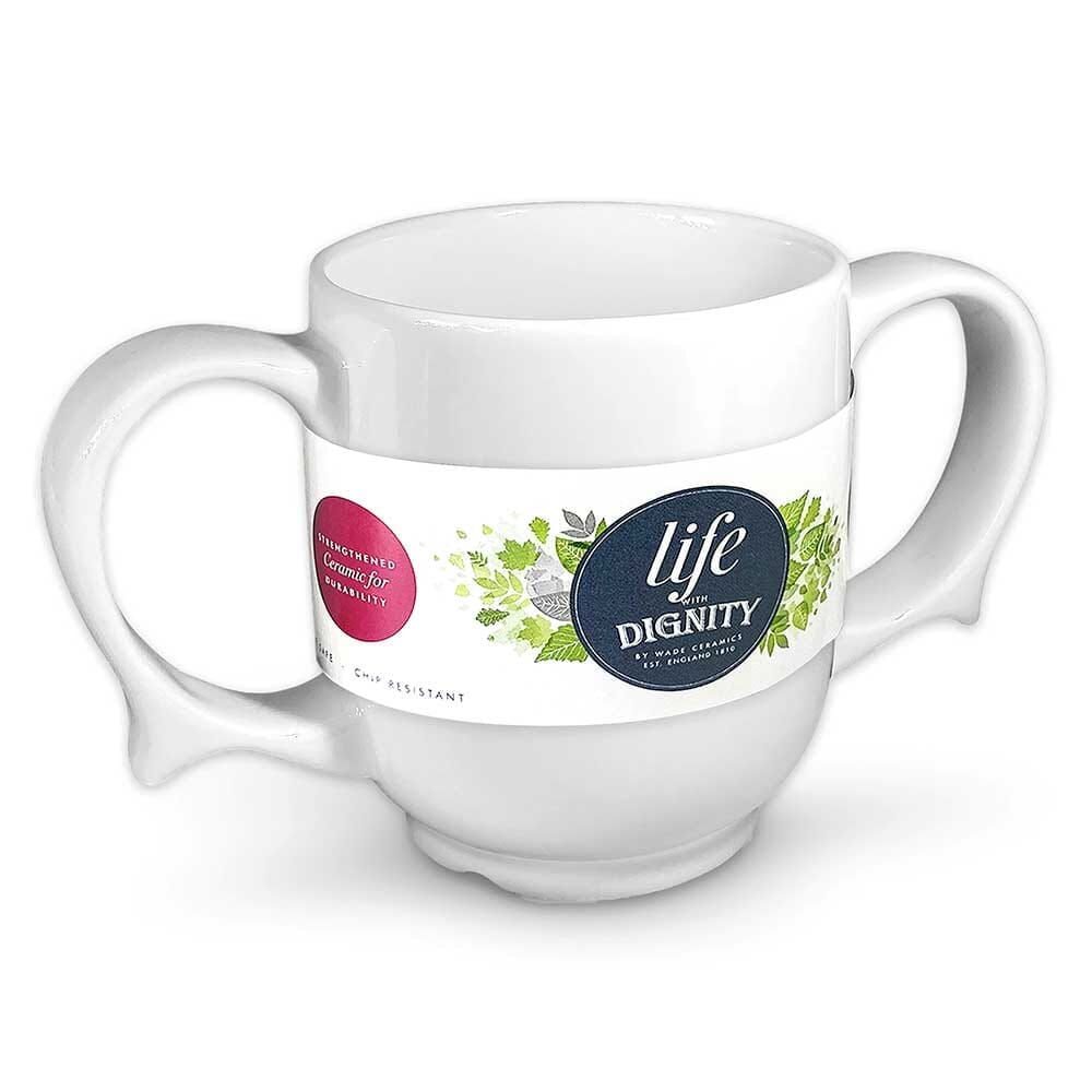 Diagram or packaging of Wade Dignity Two Handled Mug highlighting dimensions or features.