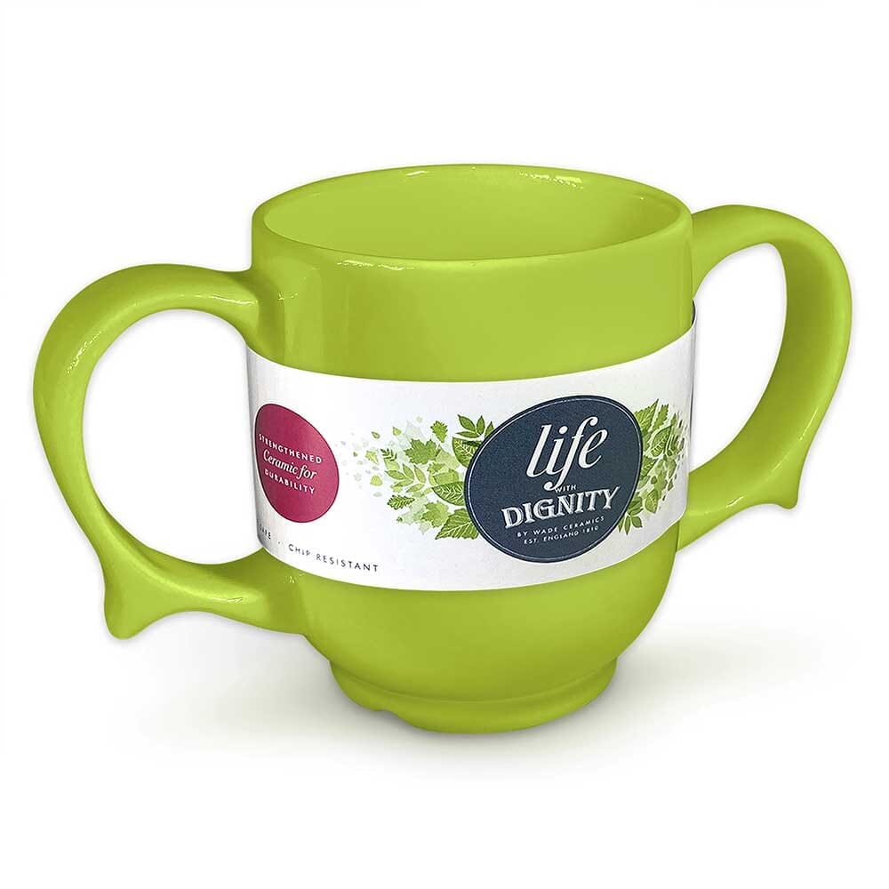Diagram or packaging of Wade Dignity Two Handled Mug highlighting dimensions or features.