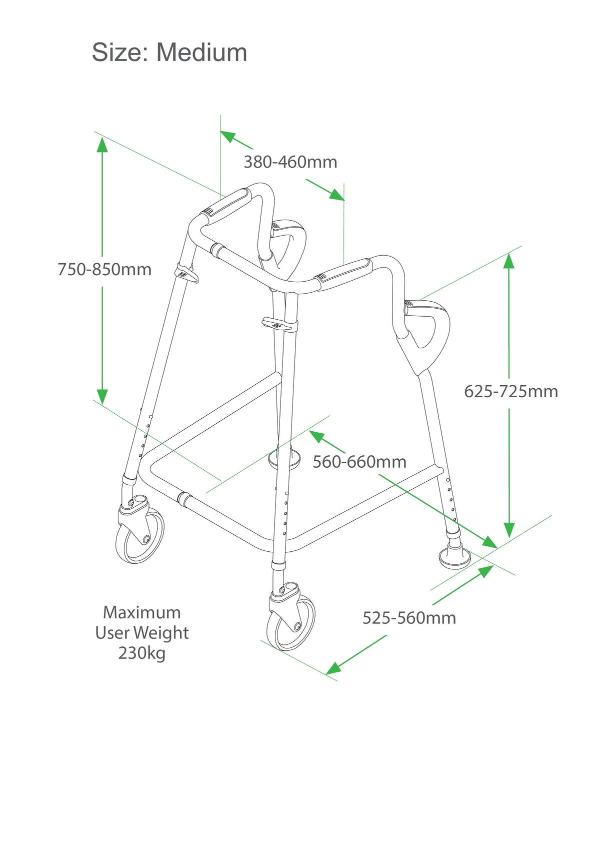 NRS Walk Safe® Walking Frame - Complete Care Shop