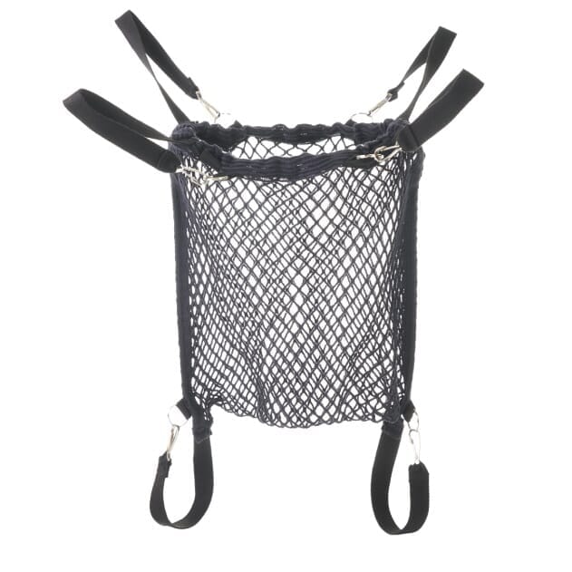 Walker Net Bag on a plain background with two front wheels, two rear ferrules and both upper and lower handgrips.