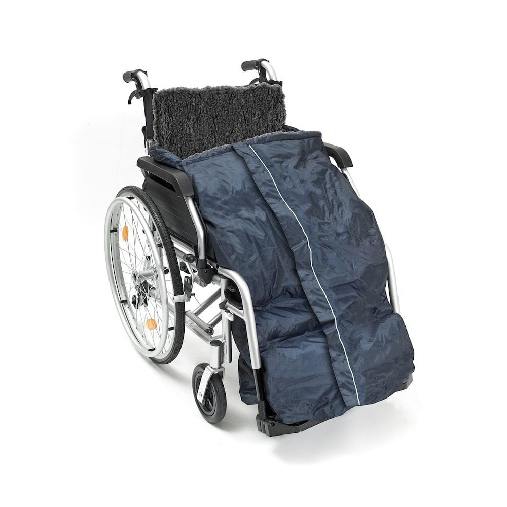 Image of Wheelchair Cosy-Fleece Lined and Waterproof on a plain background.