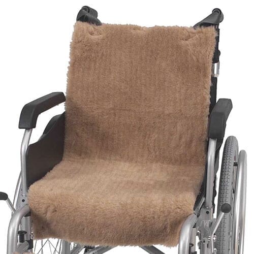 Image of Wheelchair Wool Seat Cover on a plain background.