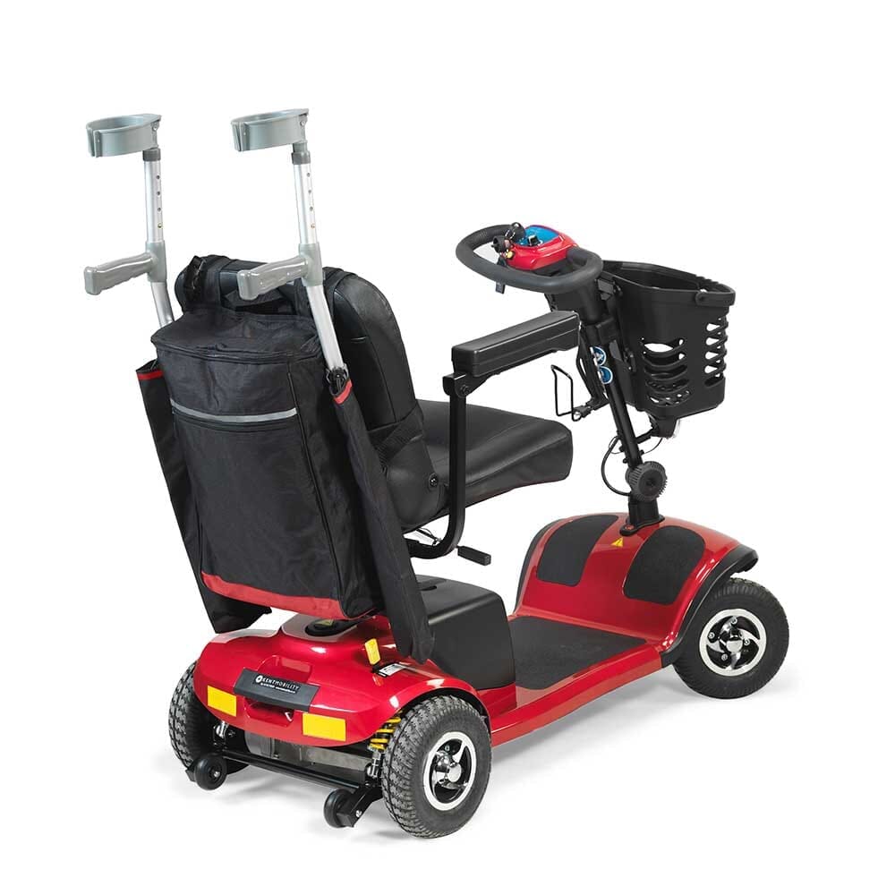 Wheelyscooter Wheelchair Scooter Crutch Bag: pair of crutches side by side on a plain background, showing left and right crutches together.