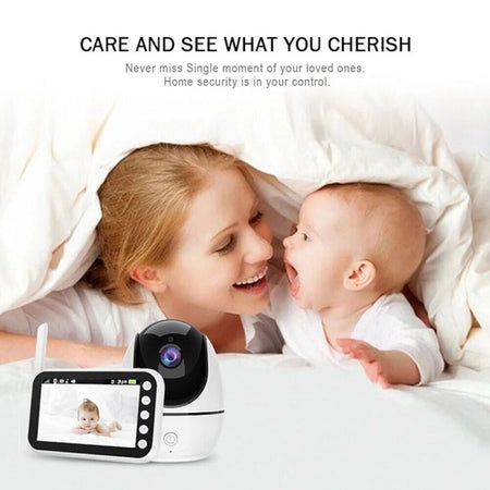 Lifestyle image of Wireless Monitor with Record Function being used in a real-life setting.