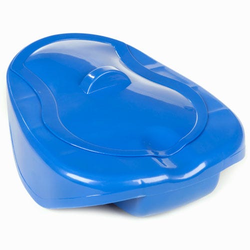 Discreet Bed Pan with Lid