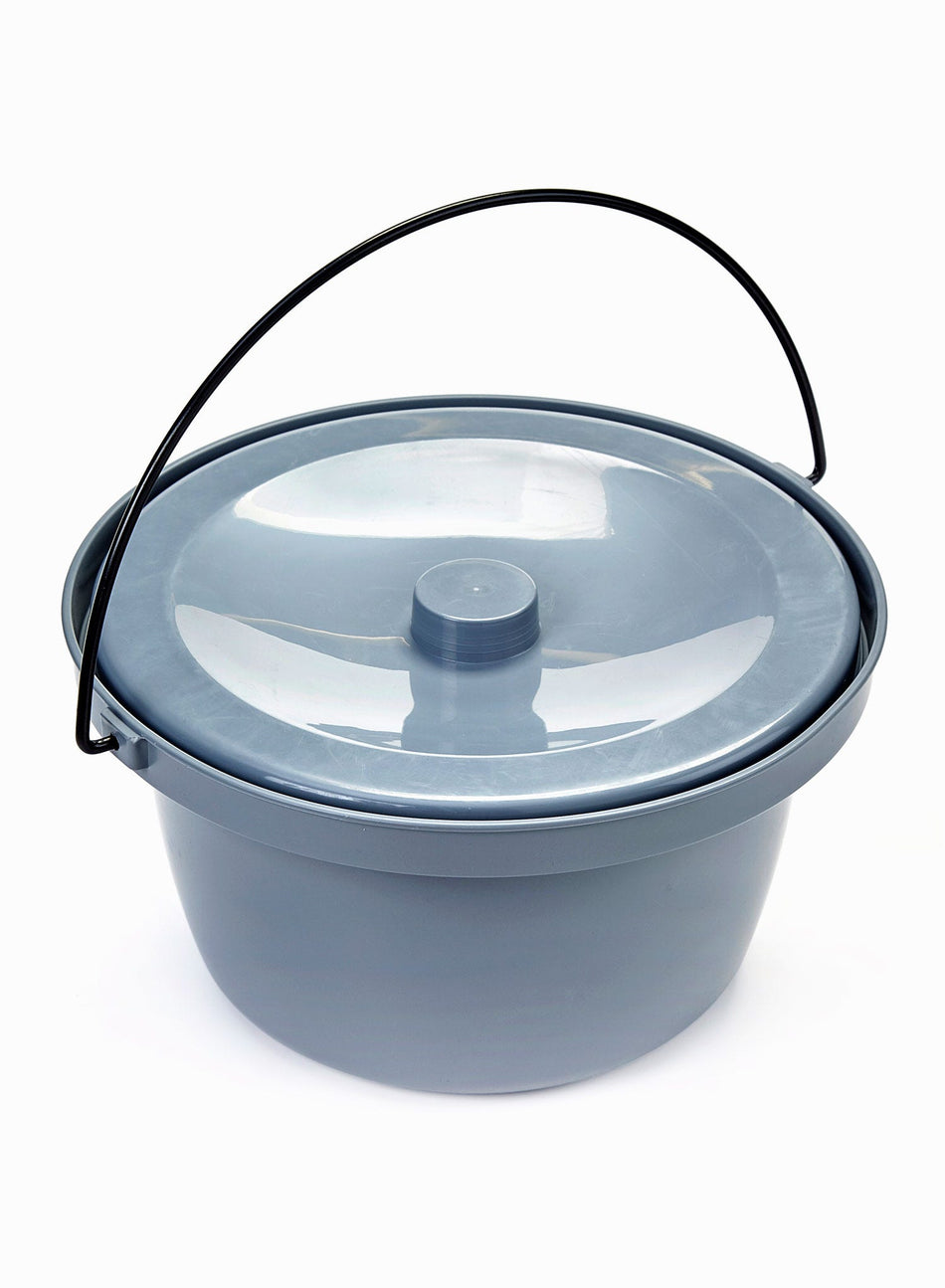 Easy Clean Commode Pan and Lid