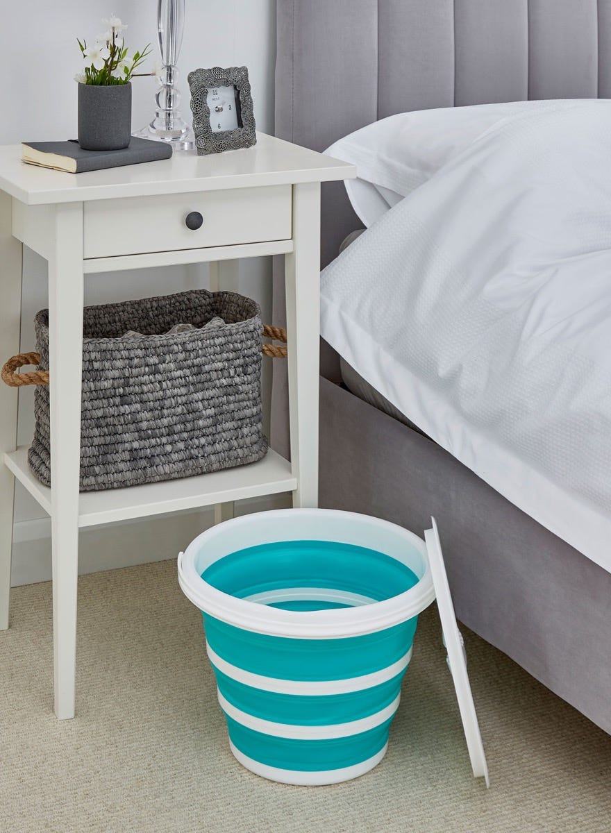 Vos Collapsible Commode Pan with Lid