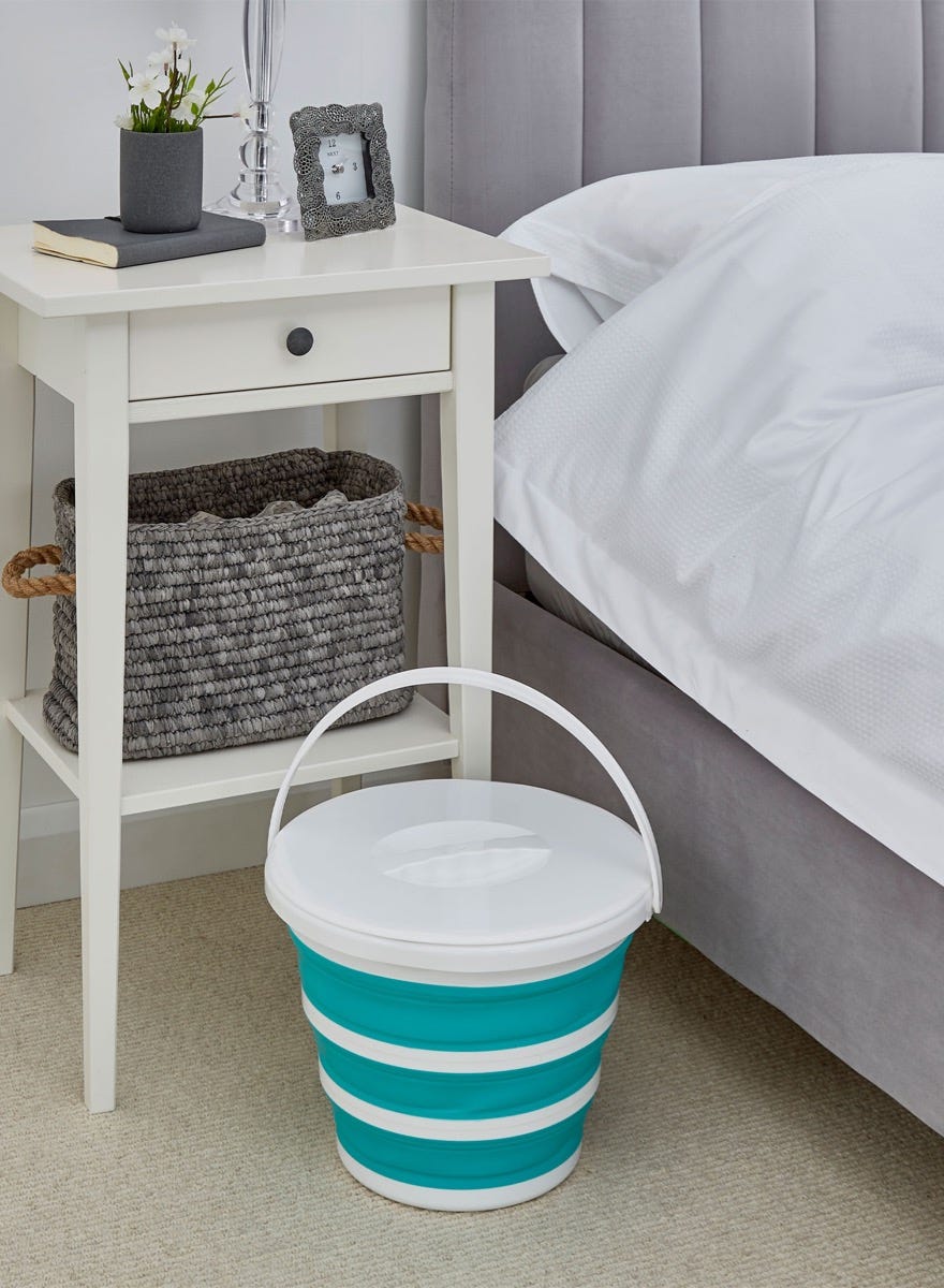 Vos Collapsible Commode Pan with Lid