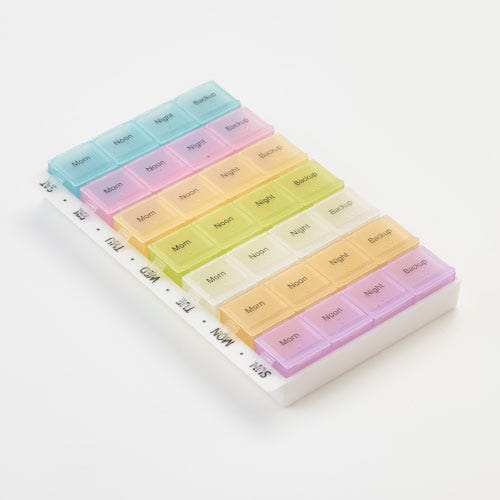 ColourMax Weekly Multi Pill Organiser