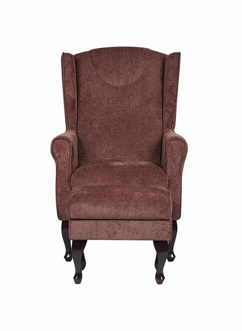 Mulberry Fireside Chair with Footstool
