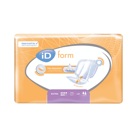 Image of iD Form Incontinence Pads on a plain background.