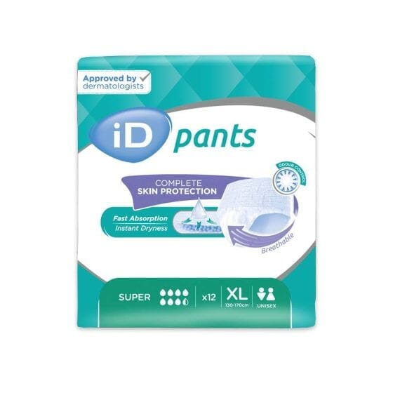 Image of iD Super Incontinence Pants on a plain background.